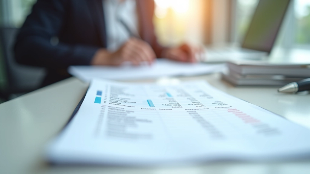 Detailní záběr na bankovní výpis s podtrženým TER (Total Expense Ratio)