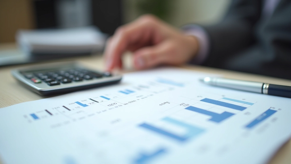 Finanční tabulka s čísly výkonnosti a procenty